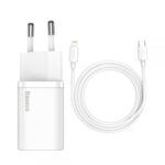 Baseus TZCCSUP-B02 mobile device charger Universal White AC Fast charging Indoor