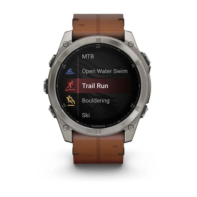 Garmin Fenix 8 3.56 cm (1.4 ) AMOLED 51 mm Digital 454 x 454 pixels Touchscreen Titanium Wi-Fi GPS (satellite) - imagine 2