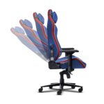 Trust GXT 721SM Ruya Pro Universal gaming chair Padded seat Blue  Red - imagine 5