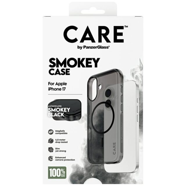 CARE by PanzerGlass Flagship Urban Explorer case in Black MagSafe for iPhone 17 smoke - imagine 5