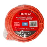 10 m retractable extension cord  PZO10M2x1.0 mm VERTEX - imagine 4
