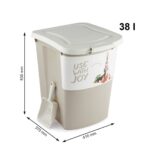 ROTHO Archie Beige - food container - 38l - imagine 3