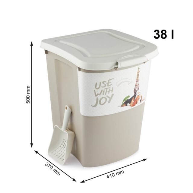 ROTHO Archie Beige - food container - 38l - imagine 3