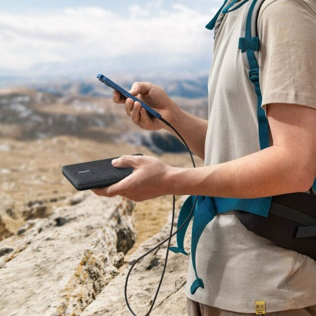 POWER BANK USB 20000MAH BLACK/A1365G11 ANKER - imagine 4