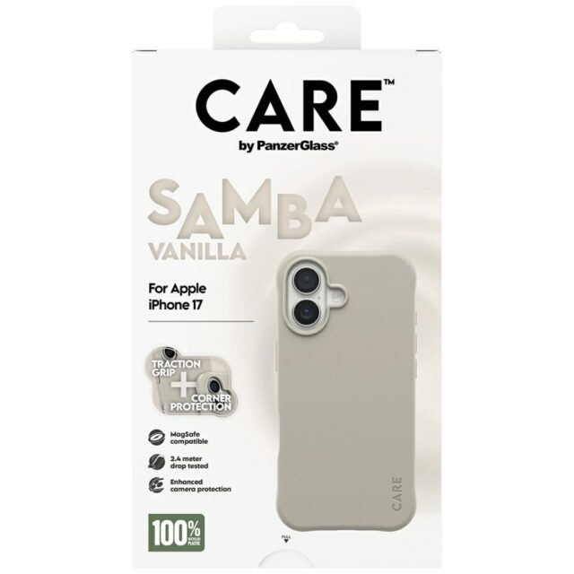 Case CARE by PanzerGlass Fashionable Samba MagSafe for iPhone 17 vanilla - imagine 5