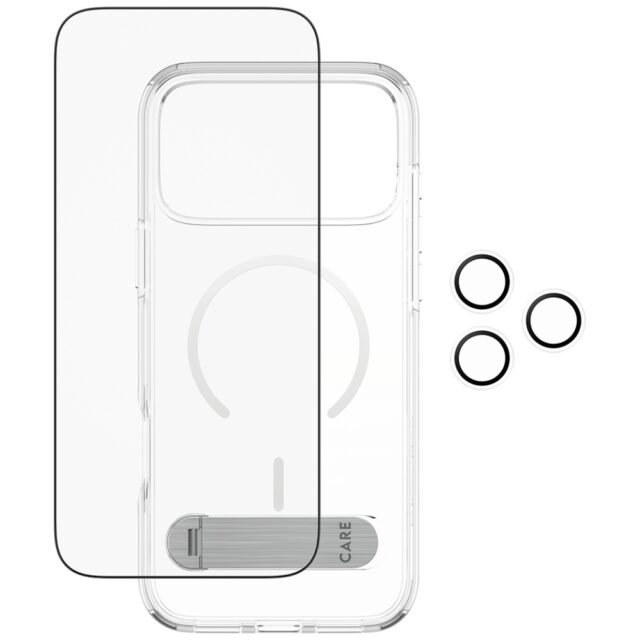 CARE by PanzerGlass Feature Kick 3in1 Case + Glass + Lens Protection Kit for iPhone 17 Pro Max - imagine 3