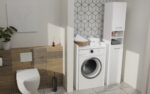 WASHING MACHINE CABINET POLA NP WHITE - imagine 6