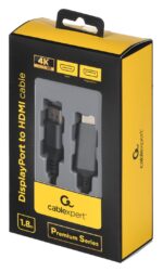 Gembird CC-DP-HDMI-4K-6 video cable adapter 1.8 m DisplayPort HDMI Type A (Standard) Black