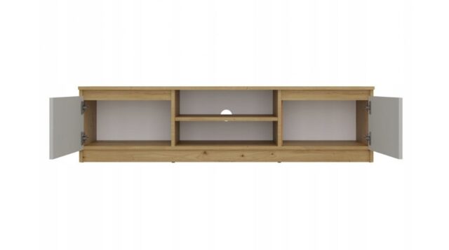 MALWA 140 TV cabinet  artisan oak/cashmere - imagine 6
