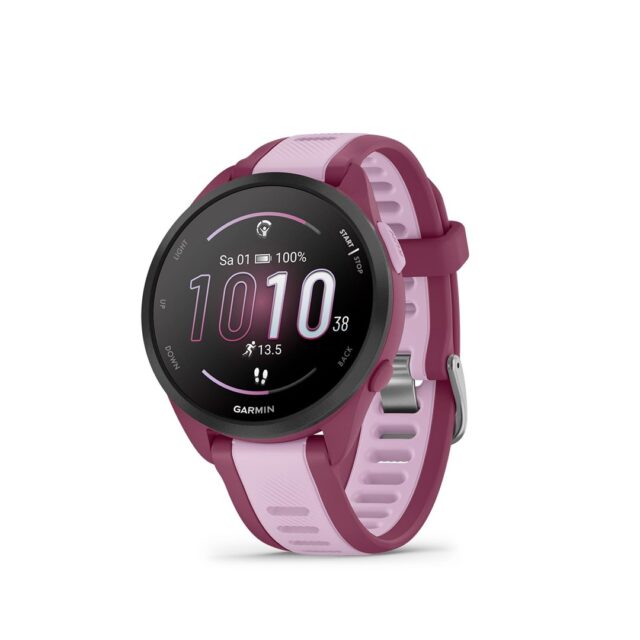 Garmin Forerunner 165 Music 3.05 cm (1.2 ) AMOLED 43 mm Digital 390 x 390 pixels Touchscreen Purple GPS (satellite) - imagine 8