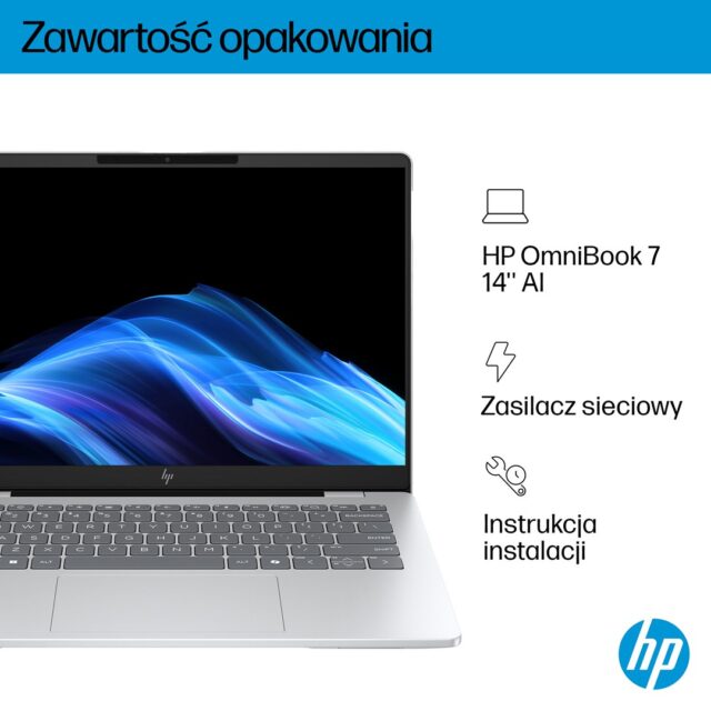 HP OmniBook 7 AI 14-fr0220nw Ultra 5 225U 14 2K OLED 300nits LBL 16GB LPDDR5-7467 SSD512 Intel Graphics Cam 5 Mpx IR 68Wh Win11 Glacial Silver 2Y - imagine 5