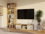MALWA 120 TV cabinet  artisan oak/cashmere - imagine 10