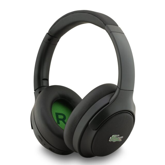 Headphones Lacoste Petit Pique    ANC Bluetooth black - imagine 7