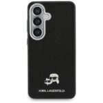 Karl Lagerfeld Grained PU Leather K&CH Heads Magnetic Zadní Kryt pro Samsung Galaxy S26+ Black - imagine 3