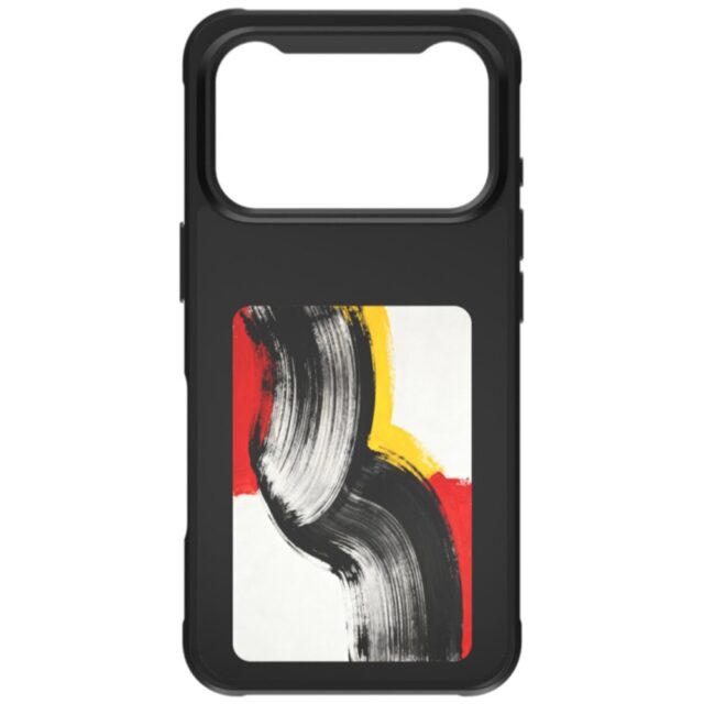 Case E-Ink 4smarts with NFC display   Qi2 for iPhone 17 Pro black - imagine 3