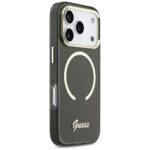 Case Guess IML Script Metal MagSafe for   iPhone 17 Pro black - imagine 4