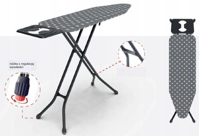 IRONING BOARD 120x38cm PROMIS PKD50 STAR solid with adjustable stability - imagine 2