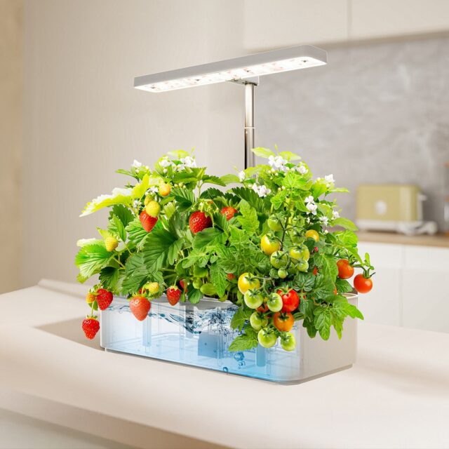 GreenBlue Intelligent Indoor Plant Growing System  SMART pot  4L capacity  for 12 plants  full spectrum LEDs  GB133 - imagine 9