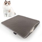 DIAMENTIQ Grey rectangle box mat - cat litter tray mat - 45 x 60 cm - imagine 2