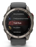 Garmin fenix 8 Pro 3.56 cm (1.4 ) AMOLED 51 mm Digital 454 x 454 pixels Touchscreen Graphite  Titanium Wi-Fi GPS (satellite) - imagine 4