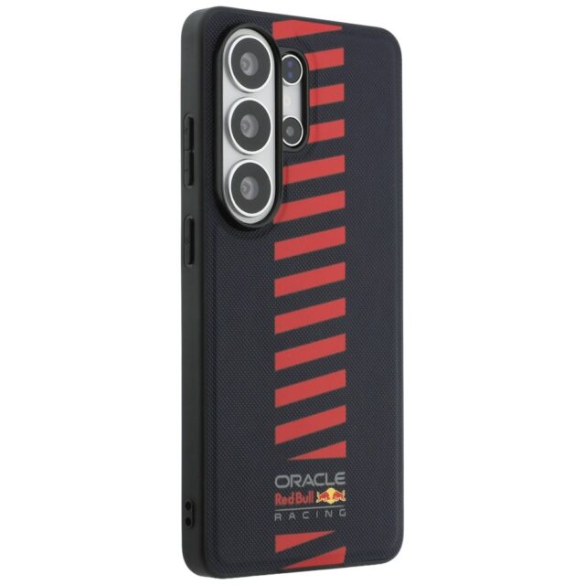 Red Bull PU Leather Meshed Powerbar Magnetic Zadní Kryt pro Samsung Galaxy S26 Ultra Navy - imagine 5