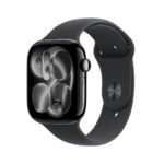 Apple Watch S11 Aluminium Cellular 46mm Diamantschwarz (Sportarmband schwarz) M/L - imagine 3