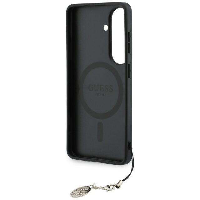 Case Guess 4G Classic Logo Charm MagSafe for Samsung Galaxy S26 brown - imagine 6