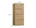 ALMA CHEST OF DRAWERS  ANTHRACITE/ARTISAN OAK - imagine 5