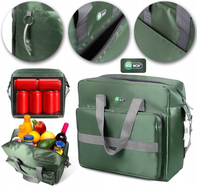 TL30 THERMAL BAG BEACH PICNIC TOURIST COOLER LARGE 30L ICE BOX - imagine 6