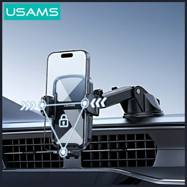Car holder USAMS ZJ086 for windshield/dashboard black - imagine 2