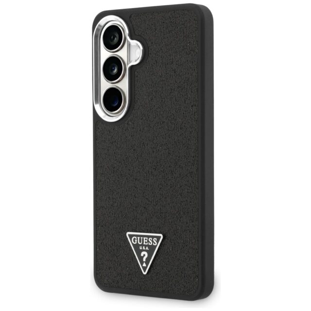 Case Guess Fixed Glitter Triangle        MagSafe for Samsung Galaxy S26 black - imagine 2