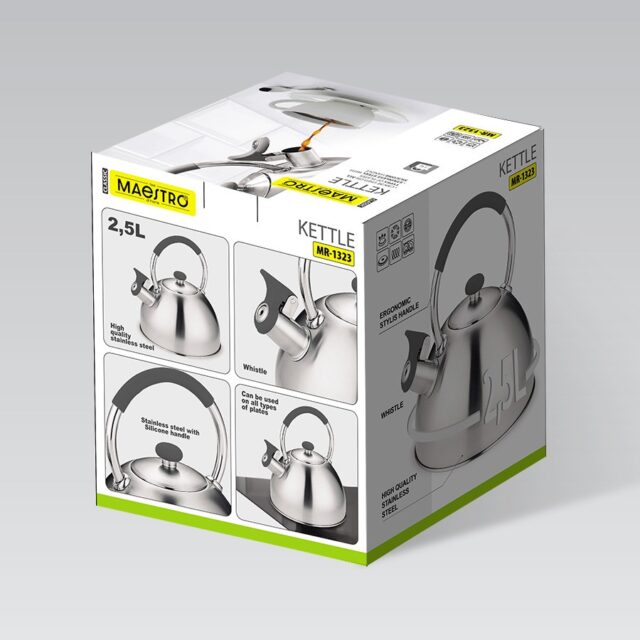 Kettle MAESTRO MR-1323 stainless steel 2.5 l - imagine 6