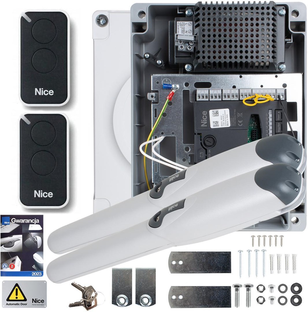 cps-338dadc74eb0db102e54d7c831d86e2e-2026-03-31-01-02-11 Zestaw NICE WINGO 2024 24V do bramy dwuskrzydłowej (bez fotokomórek) - imagine 1