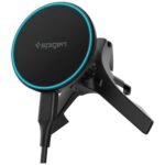 Uchwyt samochodowy do kratki              wentylacyjnej Spigen Essential indukcyjny Qi2 15W MagSafe czarny