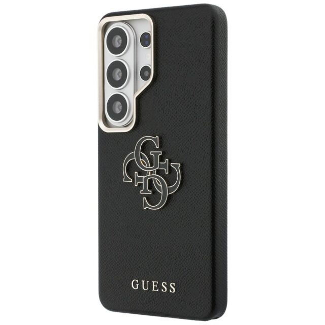 Case Guess Grained Big 4G Metal Logo for  Samsung Galaxy S26 Ultra black - imagine 3