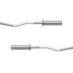 REBEL ACTIVE Olympic curl bar 50mm  Olympic barbell 120cm 6kg - imagine 3