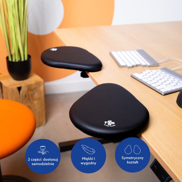 Ergonomic armrest black RGOARMSP R-GO TOOLS - imagine 6