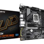 GIGABYTE B760M DS3H WIFI6E GEN5 Motherboard - Supports Intel Core 14th Gen CPUs  6+2+1 Phases Digital VRM  up to 5600MHz DDR5  2xPCIe 4.0 M.2  Wi-Fi 6E  2.5GbE LAN  USB 3.2 Gen2