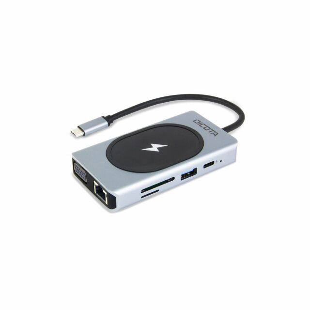 DICOTA D32059 interface hub USB Type-C Black  Silver - imagine 6