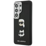 Case Karl Lagerfeld Saffiano Double      Heads Metal for Samsung Galaxy S26 Ultra black - imagine 2