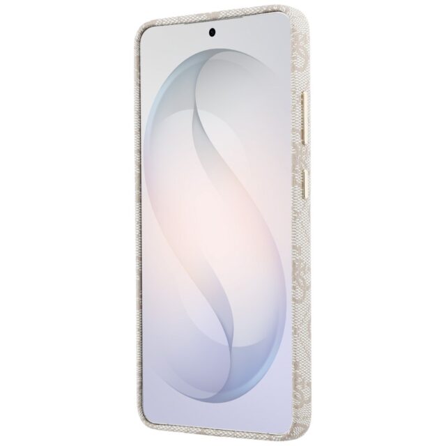 Guess PU 4G Script Metal Logo Magnetic Zadní Kryt pro Samsung Galaxy S26 Ultra Pink - imagine 6