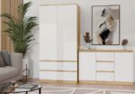 ARTISAN 2-DOOR 3-DRAWER CHEST OF DRAWERS/WHITE - imagine 8