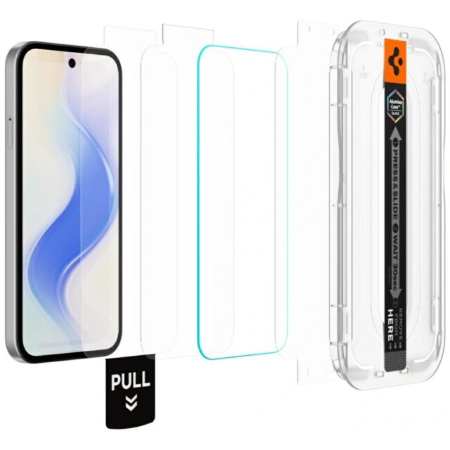 Tempered glass Spigen Glas.TR "EZ FIT PRO AC" for Google Pixel 10A 2pcs transparent - imagine 2