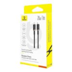 Baseus Dura Type C fast charging cable for iP 20 W 1 m Black  Gold - imagine 7