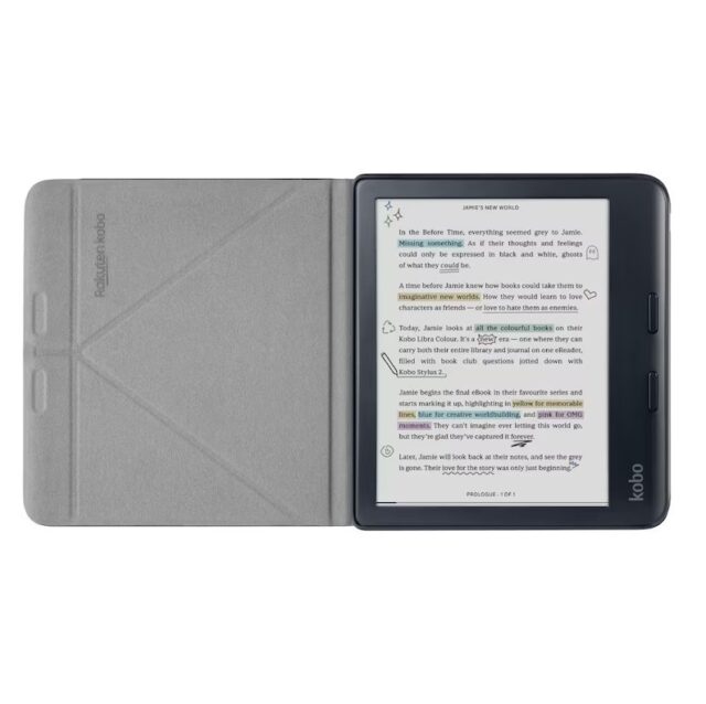 Etui Kobo Libra Colour SleepCover Case Black - imagine 3