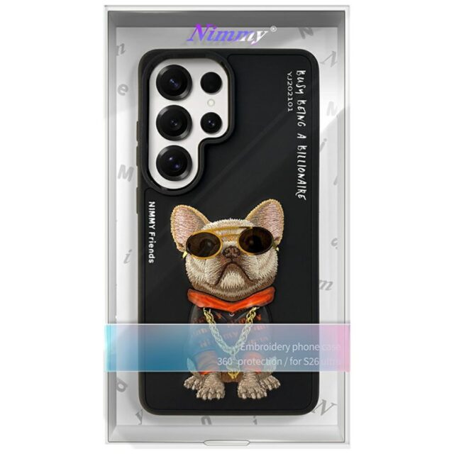 Etui Nimmy Glasses Cool Dog do Samsung    Galaxy S26 Ultra czarny - imagine 7