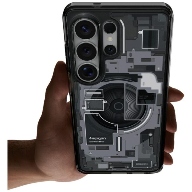 Etui Spigen Ultra Hybrid Mag MagSafe do  Samsung Galaxy S26 Ultra zero one black - imagine 9