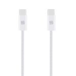 OBAL:ME Super Fast USB-C/USB-C Pletený kabel 100W 2m White