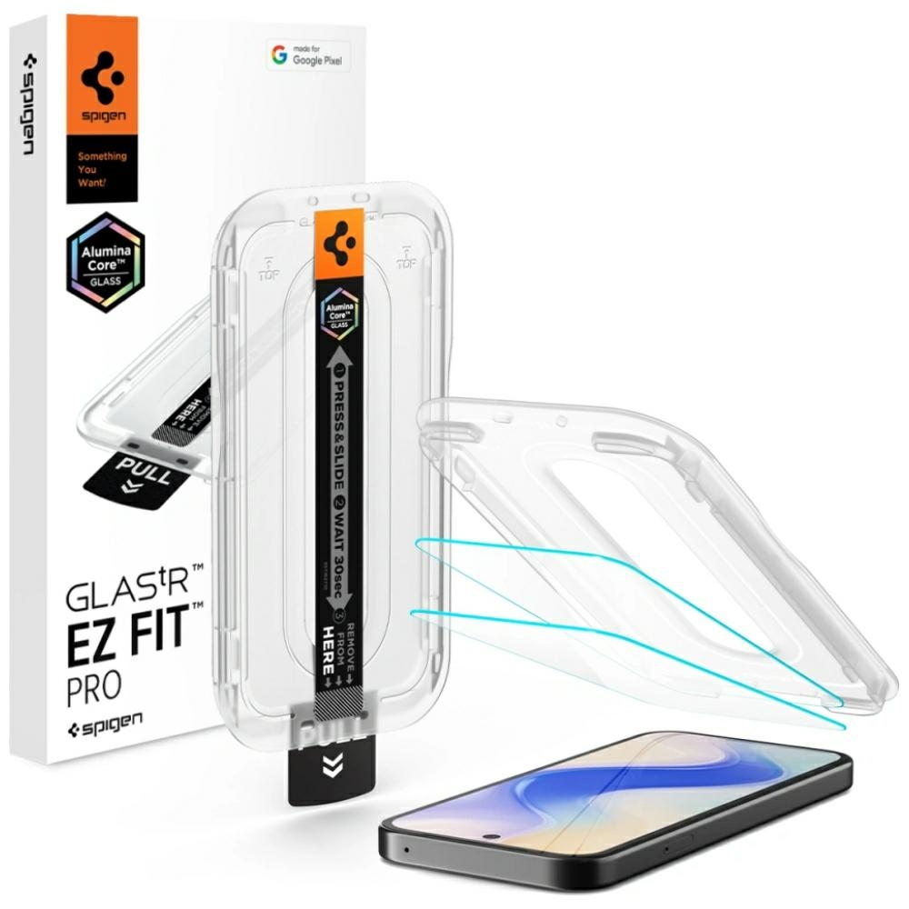 cps-35da0b6b948f975688f4a047987163bf-2026-03-30-11-29-02 Tempered glass Spigen Glas.TR "EZ FIT PRO AC" for Google Pixel 10A 2pcs transparent - imagine 1