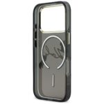 Case Karl Lagerfeld IML Choupettes Karl  Script Logo MagSafe for iPhone 17 Pro black - imagine 7